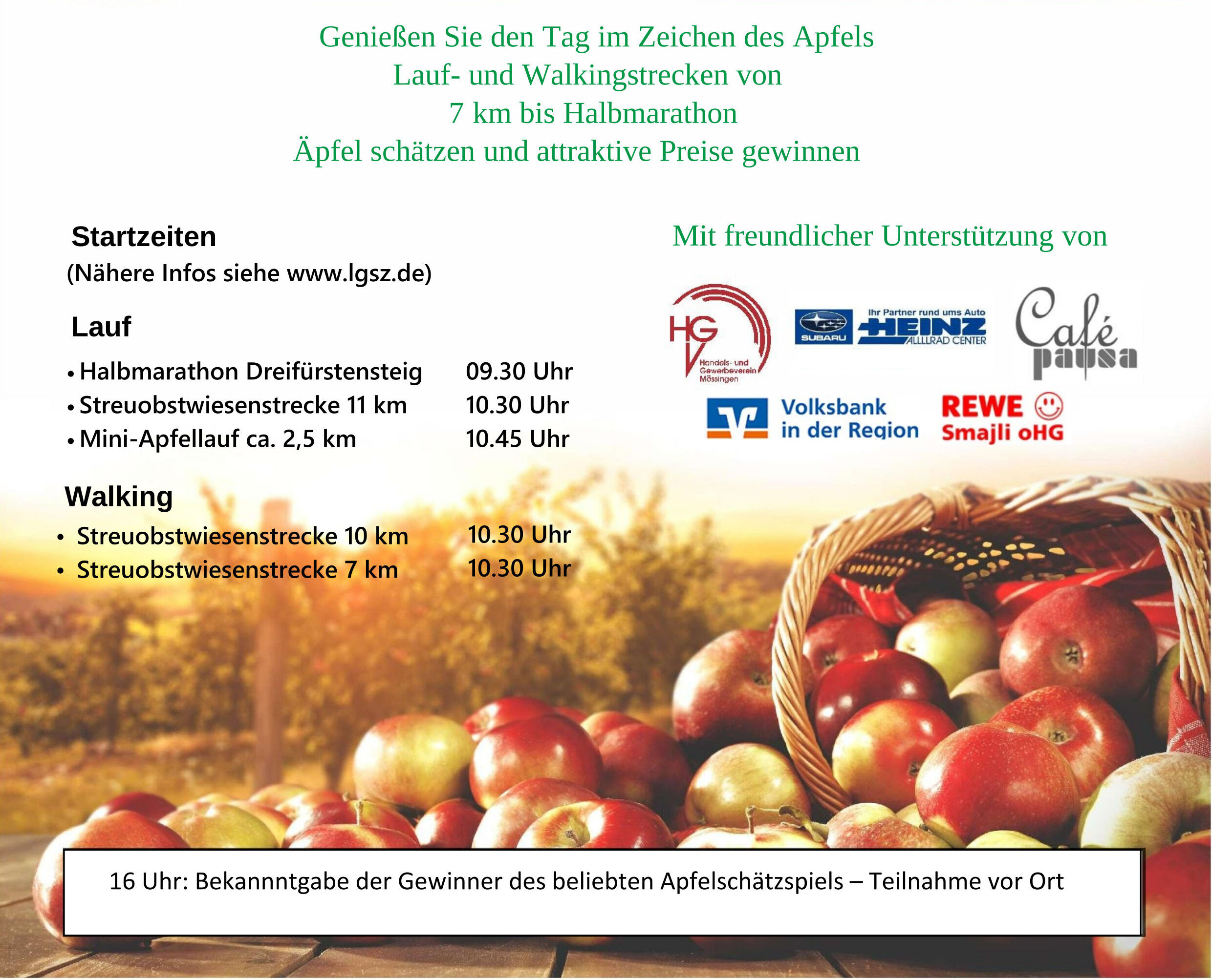 Plakat Apfellauf u. walking 2026