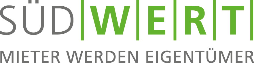 Suedwert Logo claim u cmyk grau grün
