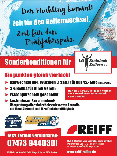 Reiff Aktion Frühjahr 2018