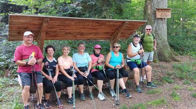 Im Wald ließ sich die große Hitze gut aushalten.