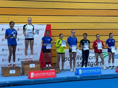 Nina Richter von der LG Steinlach-Zollern siegte mit deutlichem Vorsprung bei der Talentsichtung der Altersklasse W13.