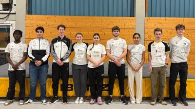 Das Team der LG Steinlach-Zollern überzeugte beim Hallenauftakt in Ulm.