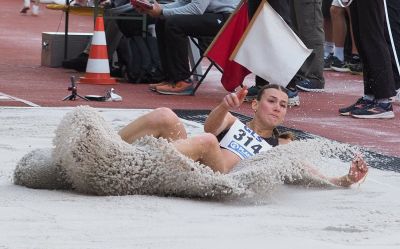 6,08 Meter erreichte Sandrina Sprengel im Weitsprung.